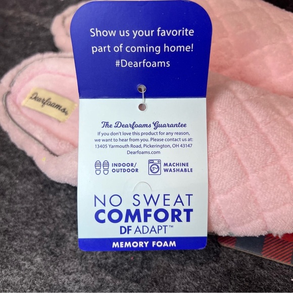 DEARFOAMS Leslie Quilted Microfiber Terry Clog Slipper - Size S 5-6 - Picture 6 of 10